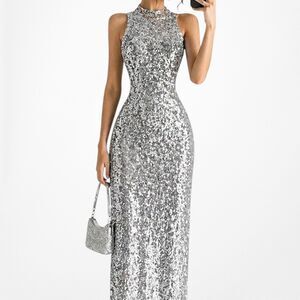 green emerald velvet dress Zara White V-neck Sleeveless Relaxed Fit Pull On Midi Maxi Shift Tank – Brie